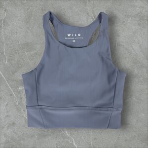 Willow Racerback Sports Bra Tank Top Micro Ribbed - XS